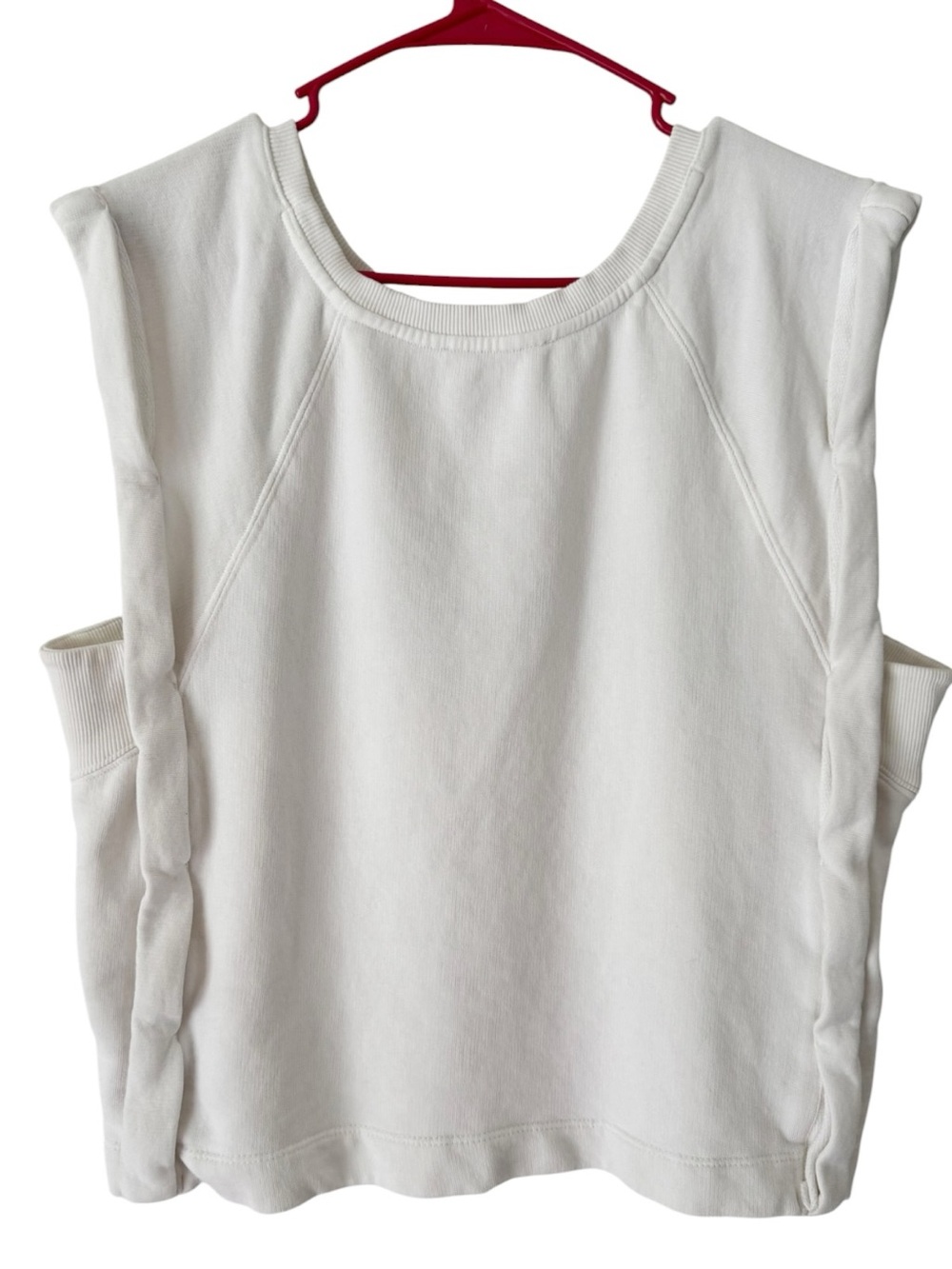 Anthropologie Amour White Muscle Tank Top Womens Size Medium - Picture 2 of 7